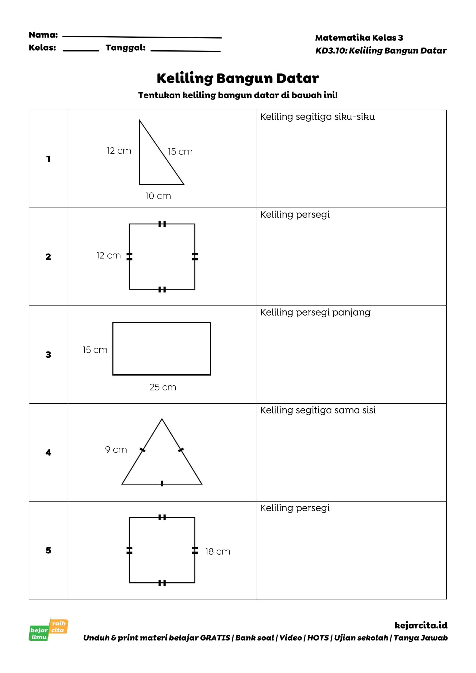 Best 13 Materi Belajar Soal Matematika Kelas 3 Keliling Bangun Datar Best 13 Materi Belajar Soal Matematika Kelas 3 Keliling Bangun Datar