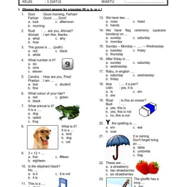 bahasa inggris latihan soal kelas 11 semester 1