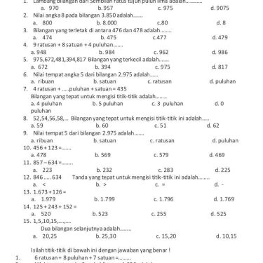 3 Alasan Kenapa Latihan Soal Kelas 3 Semester 1 Wajib Dicoba Sebelum Ulangan Besar