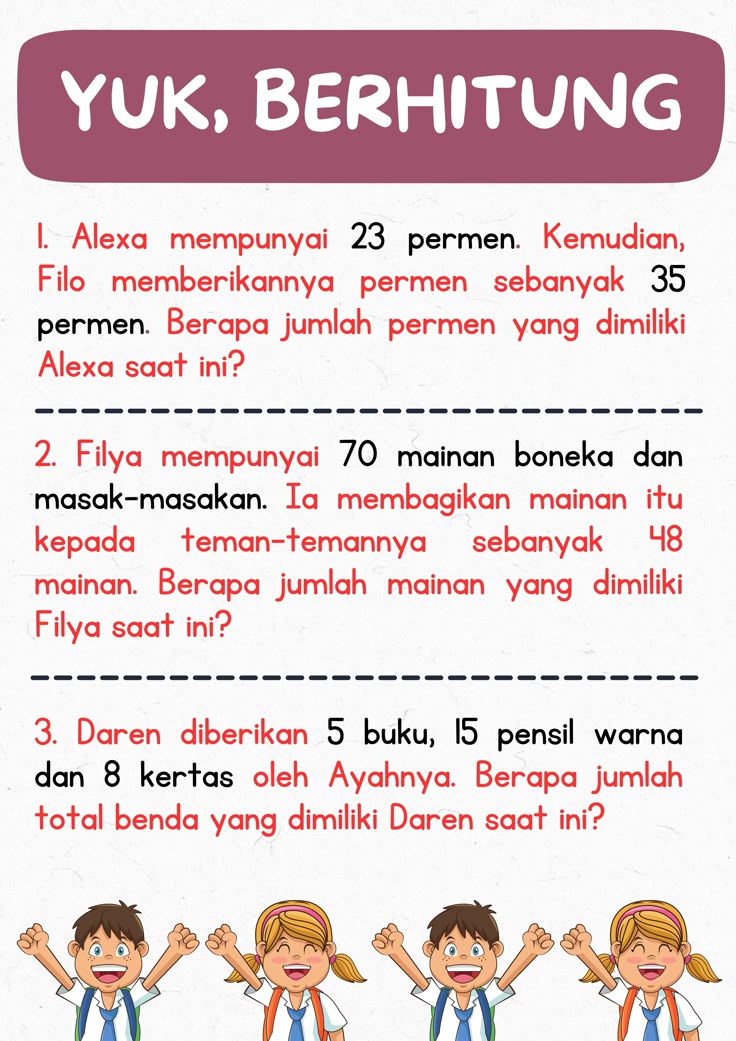Penjumlahan Soal Cerita Soal cerita matematika Matematika kelas tiga Penjumlahan Soal Cerita Soal cerita matematika Matematika kelas tiga
