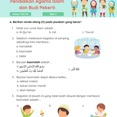 7 Contoh Soal Kelas 1 SD Agama Islam Terbaru 2026, Wajib Tahu Sebelum Ujian