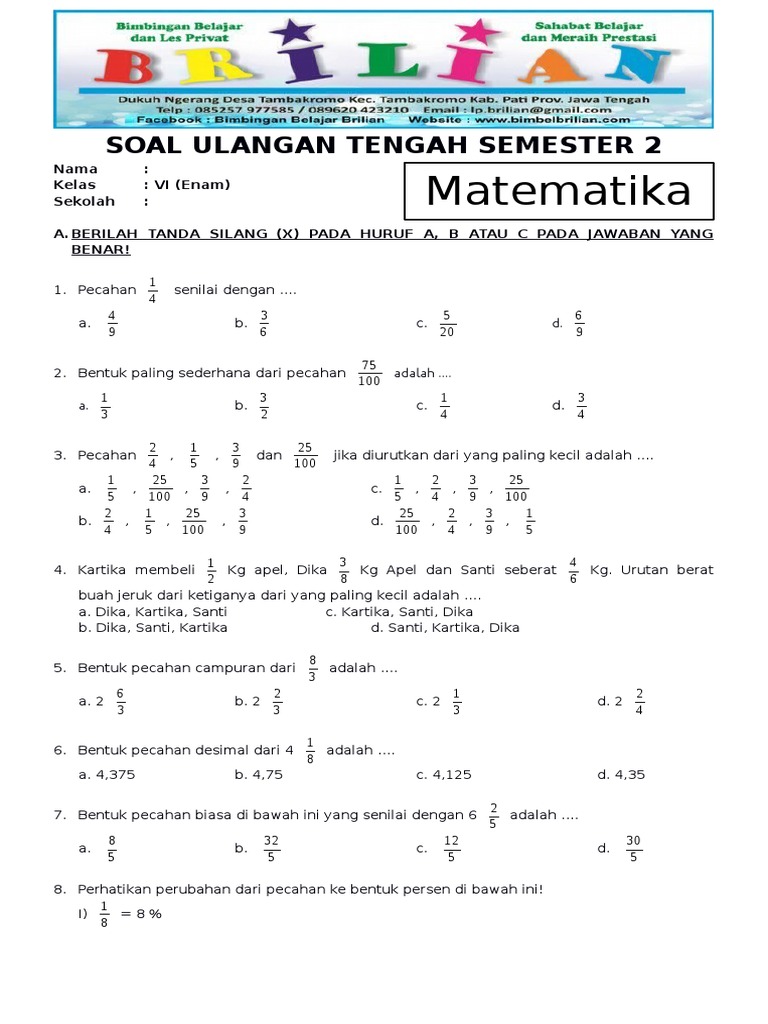 Panduan Lengkap Unduh Soal Ujian Semester 1 Kelas 2 Tema 1 untuk Panduan Lengkap Unduh Soal Ujian Semester 1 Kelas 2 Tema 1 untuk