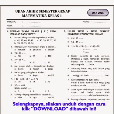 Wajib Tahu Ternyata Soal Kelas 4 SD Semester 1 Bisa Dibantu Revitalisasi Sekolah Libatkan Pakar