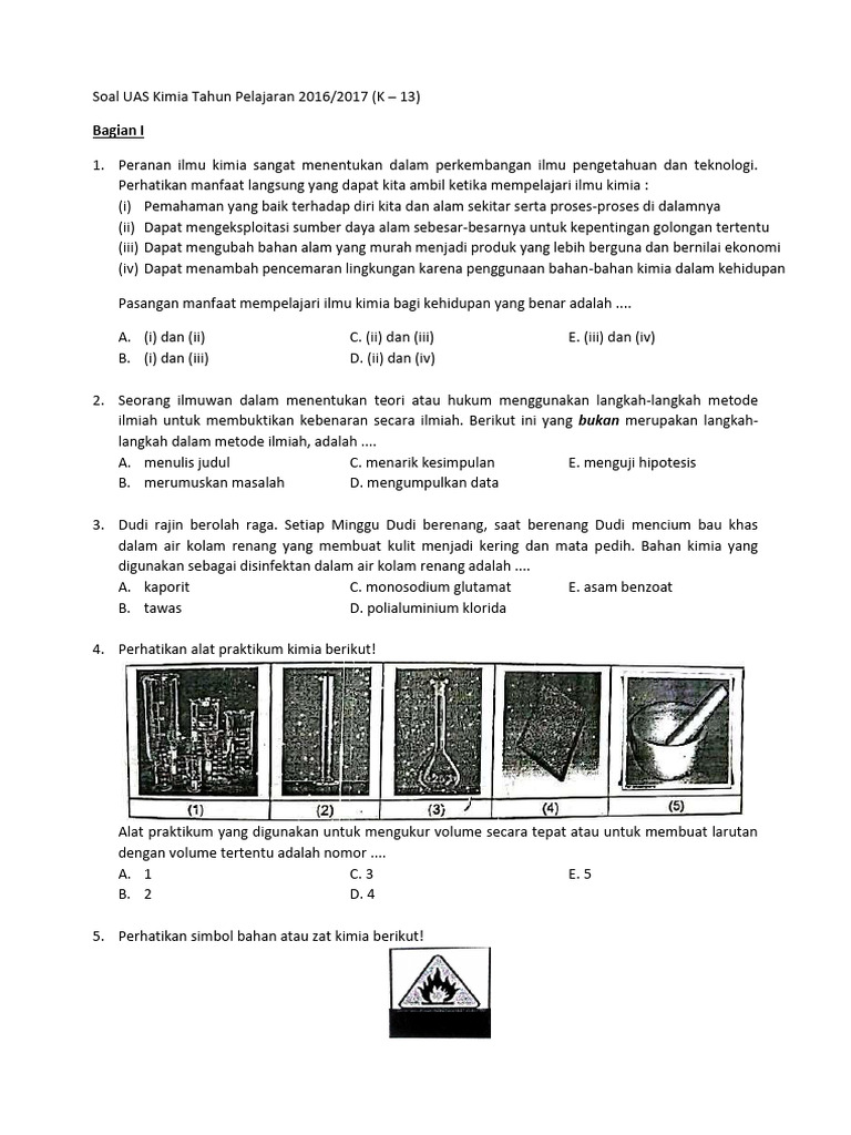 Latihan Soal UAS Kelas 10 PDF Latihan Soal UAS Kelas 10 PDF