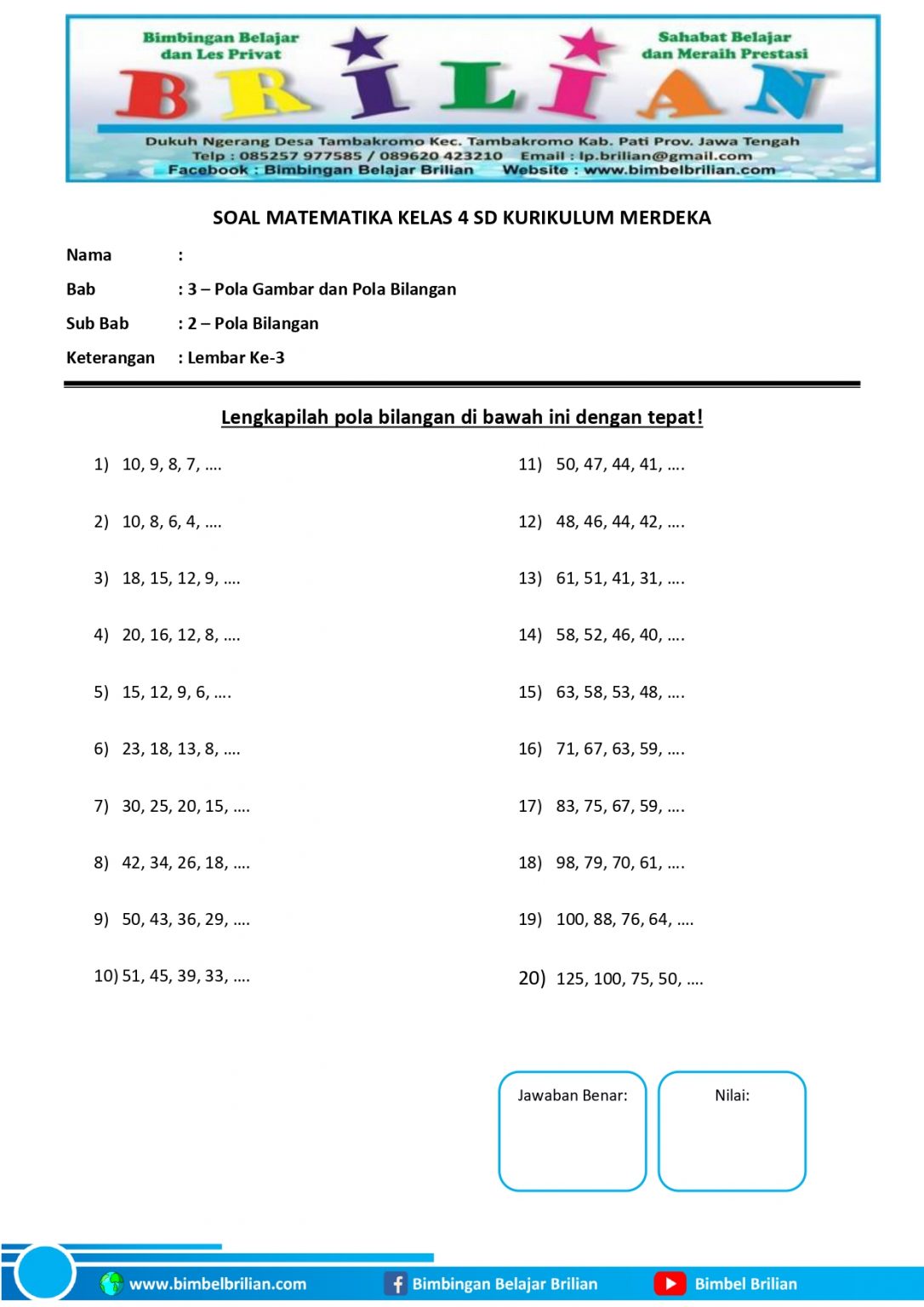 Akhirnya Tersedia Contoh Soal HOTS SD Kelas 4 Semester 1 Kurikulum 2013 yang Wajib Dicoba Siswa