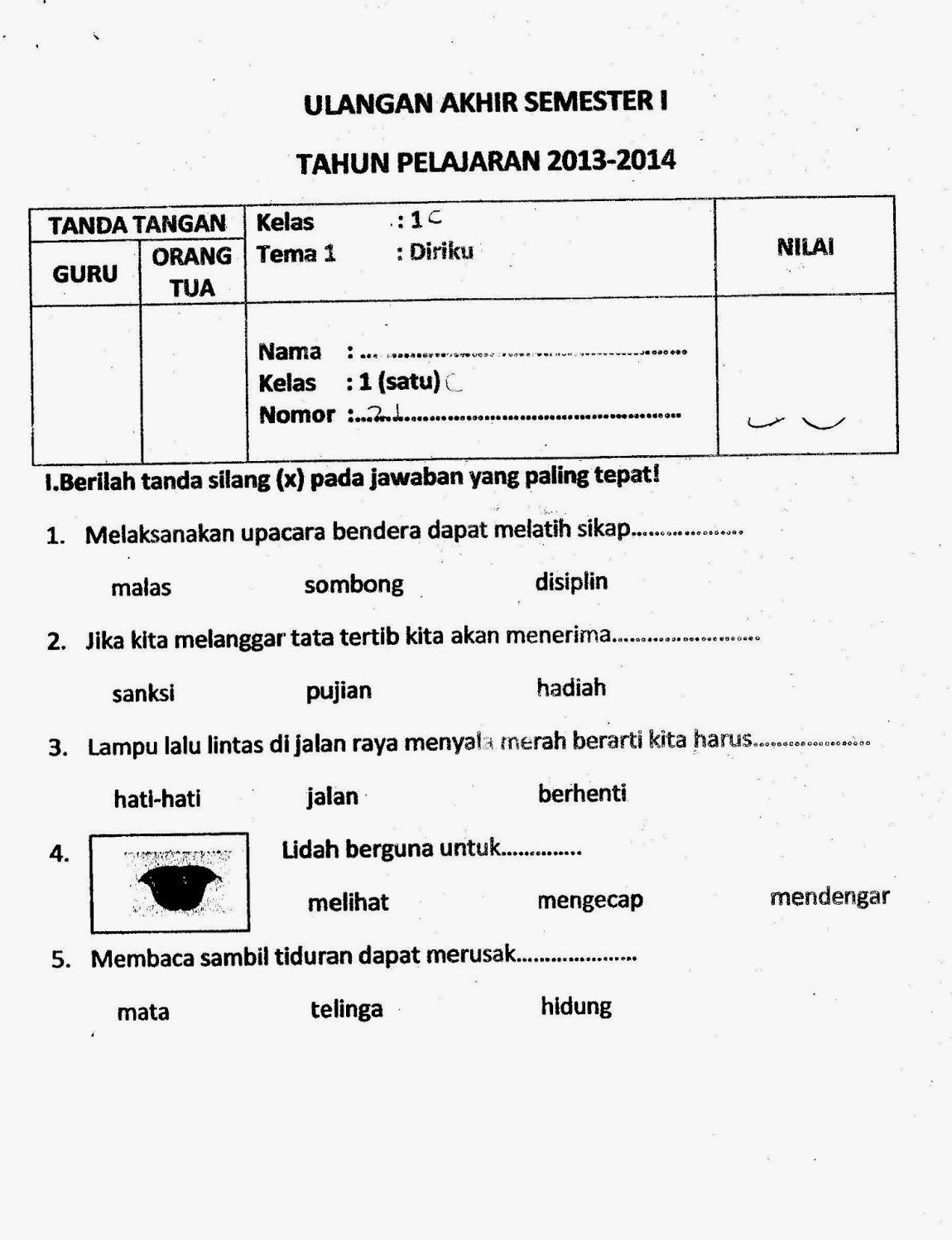 Terbukti! 5 Contoh Latihan Soal Ujian Kelas 1 SD Kurikulum 2013 yang Bikin Anak Paham