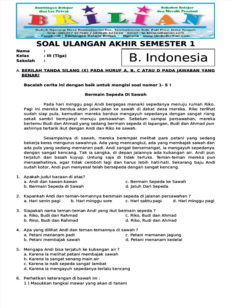 Terbukti! 7 Cara Memahami Contoh Soal UAS SD Kelas 3 Semester 1 untuk Nilai 2026