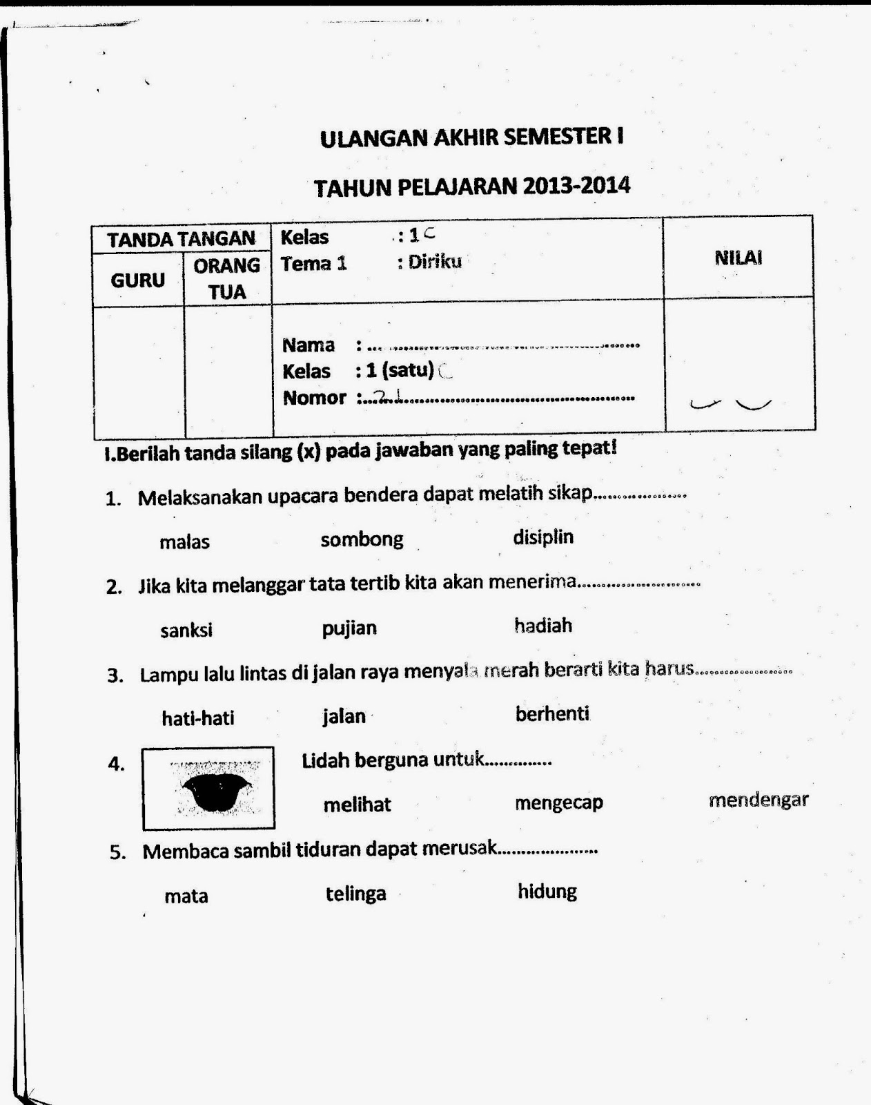 Terbukti! 7 contoh soal uas sd kelas 1 kurikulum 2013 yang Bikin Anak Paham Cepat
