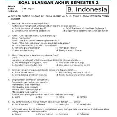 Ternyata Ini 5 Pola Soal Bahasa Indonesia Kelas 5 Semester 1 yang Sering Muncul di Ujian, Wajib Tahu Sebelum Terlambat