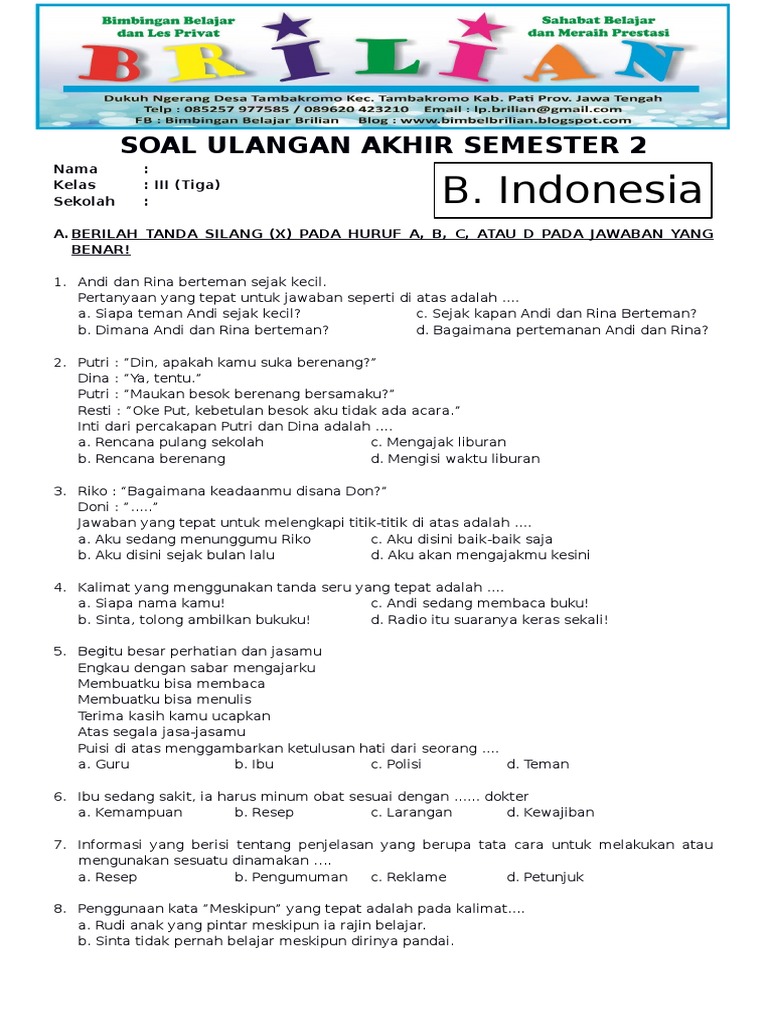 Ternyata Ini 5 Pola Soal Bahasa Indonesia Kelas 5 Semester 1 yang Sering Muncul di Ujian, Wajib Tahu Sebelum Terlambat