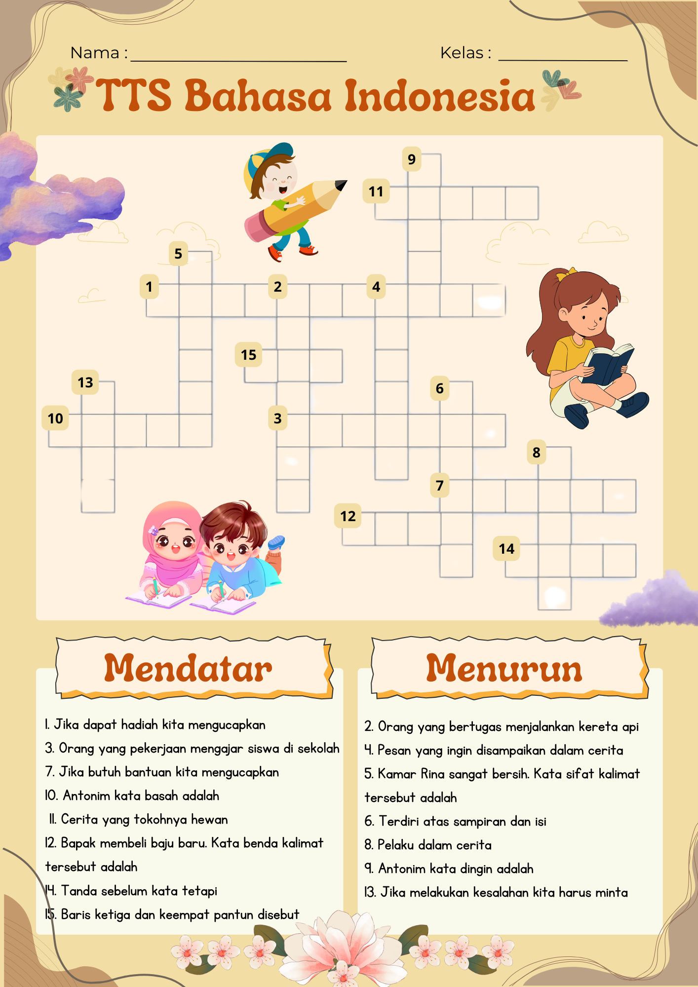 TTS Bahasa Indonesia Lkpd bahasa indonesia kelas 6 semester 1 Lkpd