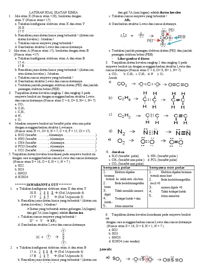 Soal Ikatan Kimia - Piffle me Soal Ikatan Kimia - Piffle me