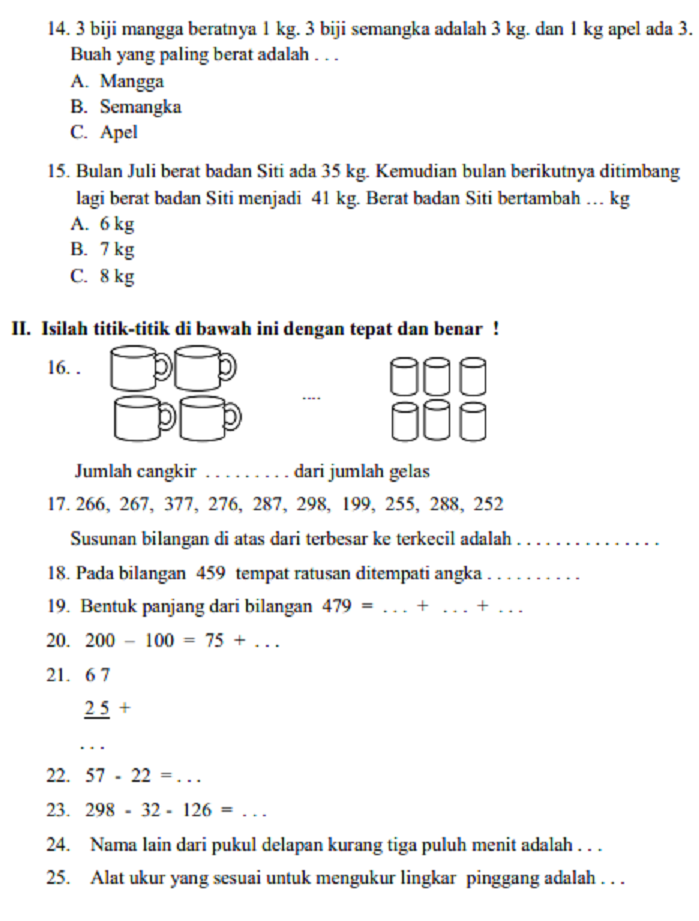 Wajib Tahu Bocoran soal soal ukk kurtilas kelas 4 semester 2 tema 7 Agar Nilai Sempurna Wajib Tahu Bocoran soal soal ukk kurtilas kelas 4 semester 2 tema 7 Agar Nilai Sempurna