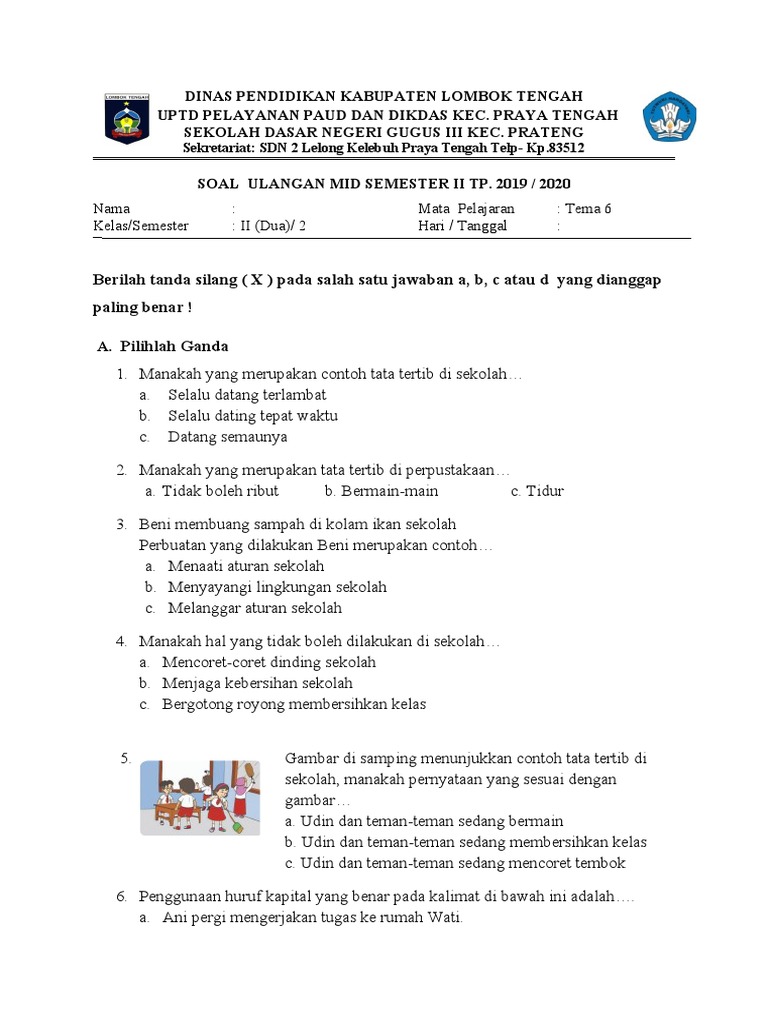 Wajib Tahu Bocoran Soal Tematik 6 Kelas 2 Agar Nilai Ujian Langsung Melonjak Tinggi Wajib Tahu Bocoran Soal Tematik 6 Kelas 2 Agar Nilai Ujian Langsung Melonjak Tinggi